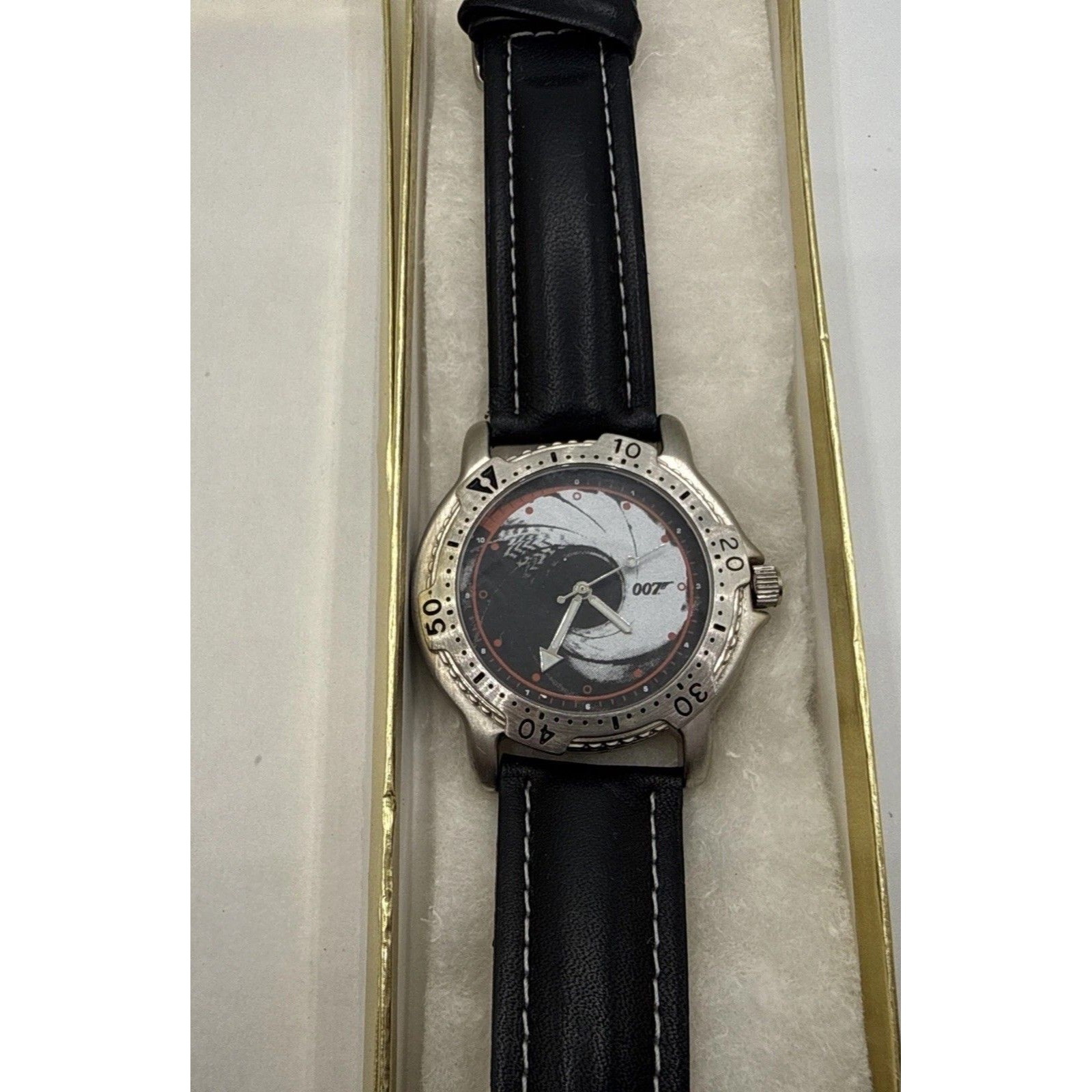 1999 James Bond 007 Gun Barrel Watch Rene Sindlev Denmark Quartz Has Scratch